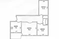 3 room apartment 61 m² Malaryta, Belarus