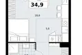 1 room apartment 35 m² Kommunarka, Russia