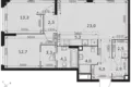 Appartement 3 chambres 79 m² Moscou, Russie