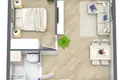 3 room apartment 52 m² Klaipėda, Lithuania