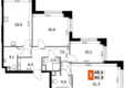 Mieszkanie 3 pokoi 91 m² North-Western Administrative Okrug, Rosja