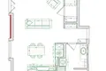 Квартира 2 комнаты 59 м² Минск, Беларусь