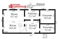 2 room house 78 m² Tapiliski, Belarus