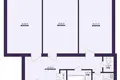Mieszkanie 3 pokoi 74 m² Mińsk, Białoruś