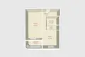 Квартира 1 комната 41 м² Минск, Беларусь