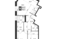 3 room apartment 91 m² Konkovo District, Russia