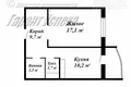 1 room apartment 44 m² Brest, Belarus