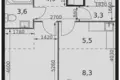 Квартира 1 комната 43 м² Москва, Россия