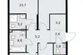 Wohnung 3 zimmer 82 m² Kommunarka, Russland