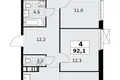 Квартира 4 комнаты 92 м² Юго-Западный административный округ, Россия