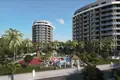 Residential complex Gated premium residential complex with a view of the sea in the resort area of Alanya, Turkey