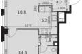 Wohnung 2 zimmer 52 m² Nordwestlicher Verwaltungsbezirk, Russland