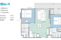 Mieszkanie 2 pokoi 52 m² Choeng Thale, Tajlandia