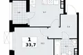 1 room apartment 34 m² poselenie Sosenskoe, Russia