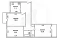 Appartement 3 chambres 63 m² Muchaviecki sielski Saviet, Bélarus