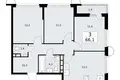 Квартира 3 комнаты 66 м² район Внуково, Россия