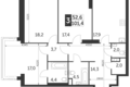 Mieszkanie 3 pokoi 101 m² Konkovo District, Rosja