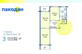 3 room apartment 72 m² Minsk, Belarus