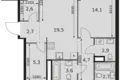 Appartement 3 chambres 87 m² Moscou, Russie
