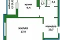 Квартира 1 комната 43 м² Минск, Беларусь