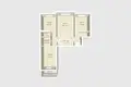 Appartement 3 chambres 64 m² Minsk, Bélarus