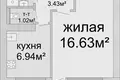 Квартира 1 комната 31 м² Минск, Беларусь