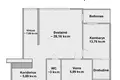Mieszkanie 2 pokoi 62 m² Wilno, Litwa
