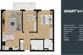 Mieszkanie 2 pokoi 55 m² Nilufer, Turcja