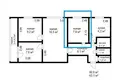 4 room apartment 61 m² Minsk, Belarus