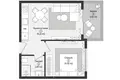 Wohnung 1 zimmer 43 m² Gazipasa, Türkei