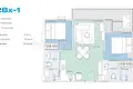 Appartement 2 chambres 52 m² Choeng Thale, Thaïlande