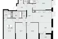 5 room apartment 122 m² Moscow, Russia