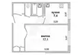 Mieszkanie 1 pokój 38 m² Muchaviecki sielski Saviet, Białoruś
