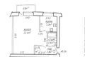Квартира 1 комната 34 м² Минск, Беларусь