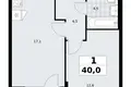 Mieszkanie 1 pokój 40 m² Troick, Rosja