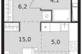 Студия 1 комната 30 м² Северо-Западный административный округ, Россия