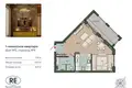 Mieszkanie 1 pokój 43 m² Królewiec, Rosja