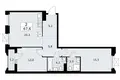 2 room apartment 68 m² Troitsk, Russia