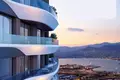  High-rise residence with a panoramic view, swimming pools and a conference room, 720 meters from the sea, Izmir, Turkey