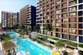 Residential complex New residence with a swimming pool and a water park at 520 meters from the sea, Mersin, Turkey