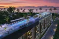 Wohnkomplex Premium-class apartment complex on the shore of the Indian Ocean in Seminyak, Bali, Indonesia