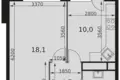 Квартира 1 комната 38 м² Москва, Россия