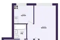Wohnung 1 zimmer 31 m² Minsk, Belarus