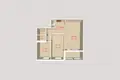 2 room apartment 49 m² Minsk, Belarus