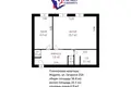 Mieszkanie 1 pokój 39 m² Żodzino, Białoruś