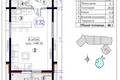 1 room studio apartment 48 m² Boreti, Montenegro