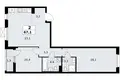 2 room apartment 67 m² Kommunarka, Russia