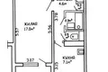 Wohnung 1 zimmer 35 m² Minsk, Belarus