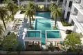 Complejo residencial Residential complex with swimming pools and a spacious co-working centre, in the green area of JVC, Dubai, UAE