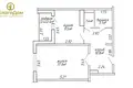 1 room apartment 43 m² Minsk, Belarus